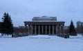 Winter view on Novosibirsk Opera and Ballet Theater