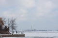 A winter view of Ontario lake front, Toronto, Canada