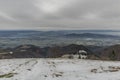 Winter view from Pansky Diel hill over Banska Bystrica city Royalty Free Stock Photo