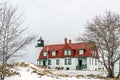 Winter View of Point Betsie Royalty Free Stock Photo
