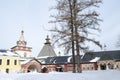 Winter view of the Savvino-Storozhevsky Monastery Zvenigorod Russia Royalty Free Stock Photo