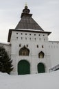 Winter view of the Savvino-Storozhevsky Monastery Zvenigorod Russia Royalty Free Stock Photo