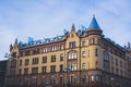 Winter view of Tampere, a city in Pirkanmaa, southern Finland Royalty Free Stock Photo