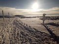 Winter view from the top of Szrenica mountain Royalty Free Stock Photo