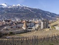 Cityscape of the medieval swiss town Chur