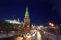 Winter view of Vodovzvodnaya tower of Moscow Kreml