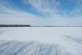 Winter views in the forest, in the fields.