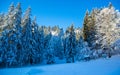 Winter views in the high mountains Royalty Free Stock Photo