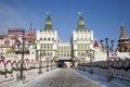 Winter views of the Izmailovo Kremlin, the well known tourist attraction. Moscow