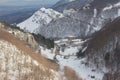 Winter village in the italian apennines