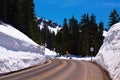 Winter Winding Road Royalty Free Stock Photo