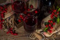 Winter cozy wine tasting background