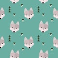 Winter wolf forest background. Royalty Free Stock Photo