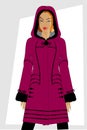 Winter women's clothes. Royalty Free Stock Photo