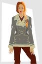 Winter women's clothes. Royalty Free Stock Photo