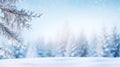 winter wonder land snow-covered fir forest Royalty Free Stock Photo