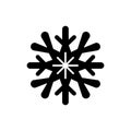 Winter wonder snowflake icon Royalty Free Stock Photo