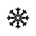 Winter wonder snowflake icon Royalty Free Stock Photo