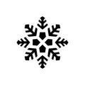 Winter wonder snowflake icon Royalty Free Stock Photo