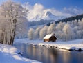 Winter Wonderland: Captivating Landscape Scenery.