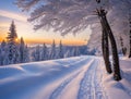 Winter Wonderland: Captivating Landscape Scenery.