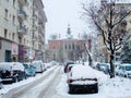 Winter Wonderland: Chambery under Snow at Place des Elephants