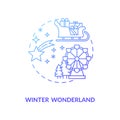 Winter wonderland concept icon