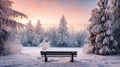 Winter Wonderland: Enchanting Alpine Village and Frozen Lake Royalty Free Stock Photo