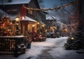 Winter Wonderland: A Festive Display of Lights, Decorations, and