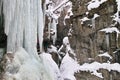 Icy winter wonderland in gorge