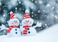 Winter Wonderland: Jolly Snowmen in a Blizzard
