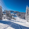 Winter Wonderland: Majestic Ski Slope in a Mountain Resort