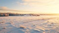 Winter Wonderland: A Serene Villagecore Scene In Rural Finland