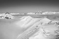 Winter wonderland with Clouds in St. Michael