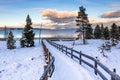 Winter Wonderland West Thumb Yellowstone Lake Royalty Free Stock Photo