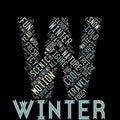 Winter word cloud collage , concept as background