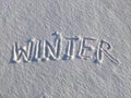 Winter Word In the Snow