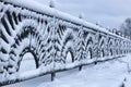 Winter wrought fence gates