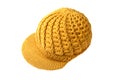 Winter yellow wool cap