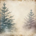 Nostalgic Winter: Distressed Vintage-Inspired Background Square Royalty Free Stock Photo