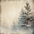 Nostalgic Winter: Distressed Vintage-Inspired Background Royalty Free Stock Photo