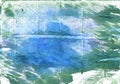 Wintergreen Dream abstract watercolor background Royalty Free Stock Photo