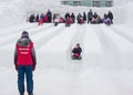 Winterlude in Gatineau, Quebec, Canada - Snow Slid Royalty Free Stock Photo