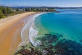 A winters day aerial seascape from Bermagui