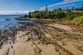 A winters day aerial seascape from Bermagui