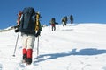 Winters hike Royalty Free Stock Photo