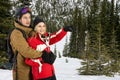 Wintersports Couple Royalty Free Stock Photo