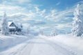 Winterthemed digital backgrounds for virtual Royalty Free Stock Photo