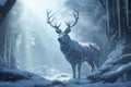 Winterthemed digital illustrations portraying