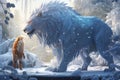 Winterthemed digital illustrations portraying